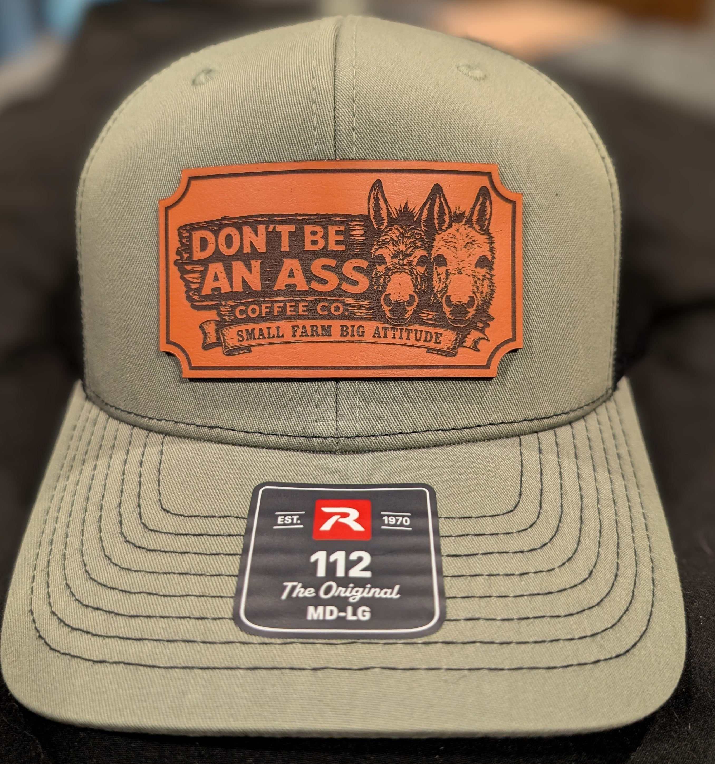 Don't Be An Ass Leather Patch Snapback(Green)